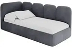 Altdecor Einzellbett, Titan, Textil, 100x200 cm, Kinderzimmer & Jugendzimmer,