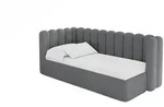 Altdecor Einzellbett, Schiefer, Textil, 80x200 cm, Kinderzimmer & Jugendzimmer,