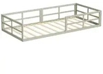 VitaliSpa Bodenbett, Greige, Metall, Rechteckig, Kinderzimmer & Jugendzimmer,