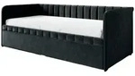 Mirjan24 Jugendbett, Schwarz, Kunststoff, Rechteckig, 90x200 cm, Kinderzimmer &