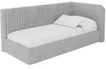 Altdecor Einzellbett, Hellgrau, Textil, 100x200 cm, Kinderzimmer & Jugendzimmer,