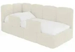 Altdecor Einzellbett, Perlmutt, Textil, 90x200 cm, Kinderzimmer & Jugendzimmer,