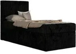 MKS Jugendbett, Schwarz, Textil, 1-Sitzer, Rechteckig, 90x200 cm, Kinderzimmer &