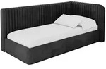 Altdecor Einzellbett, Schwarz, Textil, 80x200 cm, Kinderzimmer & Jugendzimmer,