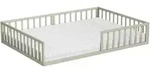 VitaliSpa Bodenbett, Greige, Metall, Rechteckig, Kinderzimmer & Jugendzimmer,