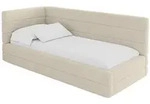 Altdecor Einzellbett, Taupe, Textil, 90x200 cm, Kinderzimmer & Jugendzimmer,