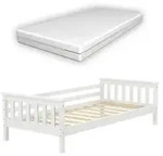 [en.casa] Kinderbett, Wei&szlig;, Textil, Kiefer, 70x140 cm, Kinderzimmer & Jugendzimmer,