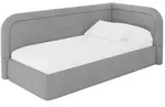 Altdecor Einzellbett, Hellgrau, Textil, 100x200 cm, Kinderzimmer & Jugendzimmer,