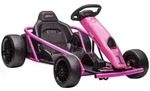 Homcom Elektro-Go-Kart, Rosa, Kunststoff, 77x54x115 cm, unisex, Spielzeug,