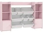 Okwish Kinderregal, Pink, Holz, 140x90x30 cm, Kinderzimmer & Jugendzimmer,