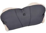 Moon Muff Handmuff, Dunkelbraun, Textil, Uni, F&uuml;llung: Polyester, 51x7x24 cm, EN