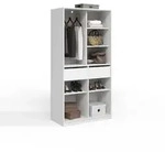 Livinity&reg; Kleiderschrank, Wei&szlig;, Holzwerkstoff, 10 F&auml;cher, 2 Schubladen,...