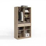 Livinity&reg; Kleiderschrank, Sonoma Eiche, Holzwerkstoff, 10 F&auml;cher, 2...