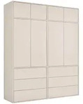Mokebo Kleiderschrank, Kaschmir, Holzwerkstoff, 2 F&auml;cher, 180x234x58 cm,