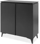 Furn.Design Kommode, Grau, Schiefer, Kunststoff, Nachbildung, Uni, 2 F&auml;cher,...