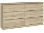CDF Kommode, Sonoma Eiche, Holzwerkstoff, 138x75x40 cm, Wohnzimmer, Kommoden &