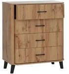 MCW Kommode, Hellbraun, Holz, 80x92x40 cm, Wohnzimmer, Kommoden & Sideboards,