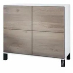 Vladon Kommode, Silbereichen, Holzwerkstoff, 92.5x84.5x35 cm, Wohnzimmer,...