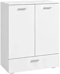 Homcom Sideboard, Wei&szlig;, Holzwerkstoff, 1 F&auml;cher, 1 Schubladen, 42x100x80 cm,