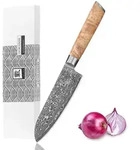 Zayiko Santokumesser, Birke, Holz, Metall, Echtholz, 31 cm, Kochen,...