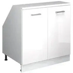 Vicco Dachschr&auml;genschrank, Wei&szlig; Hochglanz, Wei&szlig;, Holzwerkstoff, 1 F&auml;cher,