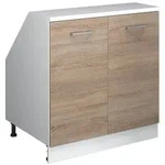 Vicco Dachschr&auml;genschrank, Sonoma Eiche, Wei&szlig;, Holzwerkstoff, 1 F&auml;cher,