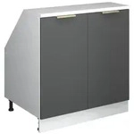 Vicco Dachschr&auml;genschrank, Anthrazit, Wei&szlig;, Holzwerkstoff, 1 F&auml;cher,...