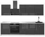 Vicco K&uuml;chenzeile, Anthrazit, Wei&szlig;, Holzwerkstoff, Rechteckig, 280x206.8x51.6...