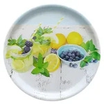 Lashuma Tablett, Limette, Kunststoff, Essen/Getr&auml;nk, Rund, 40x2x40 cm,