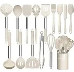K&uuml;chenutensilien-Set, Olivgr&uuml;n, Kunststoff, Essen & Trinken, Besteck,...