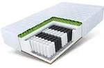 FDM Taschenfederkernmatratze, Wei&szlig;, Textil, H3 + H4, F&uuml;llung:...