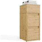 Nachttisch, Braun, Holzwerkstoff, 27x65x32 cm, Schlafzimmer, Nachttische