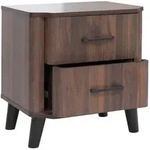 MCW Nachttisch, Walnuss, Holz, 48x50x40 cm, Schlafzimmer, Nachttische