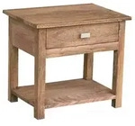 Massivmoebel24 Nachttisch, Braun, Holz, Echtholz,Sheesham, Rechteckig, 50x45x35 cm,