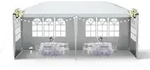 Gartenpavillon, Grau, Textil, 250x300x600 cm, Sonnenschutz & Sichtschutz,...