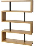 riess-ambiente Standregal, Braun, Schwarz, Metall, Holzwerkstoff,...