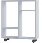 Mid.you Allzweckwagen, Wei&szlig;, Holzwerkstoff, 60x65x20 cm, Esszimmer, Barm&ouml;bel,