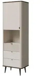 Mirjan24 Regal, Kaschmir, Nussbaum, Metall, 3 Schubladen, Rechteckig, 60x191x40...