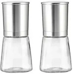 Ritzenhoff Breker Gew&uuml;rzm&uuml;hlenset, Transparent, Silber, Glas, Metall, 7x15x14 cm,