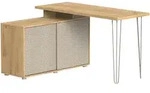 Vicco Schreibtisch, Kaschmir, Holzwerkstoff, 2 F&auml;cher, Rechteckig, 135x77x55...