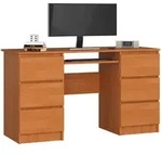 Raumhirsch Furniture Schreibtisch, Erle, Holzwerkstoff, Rechteckig, 85x77x155...