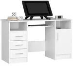 Raumhirsch Furniture Schreibtisch, Wei&szlig;, Holzwerkstoff, Rechteckig, 50x74x120...
