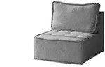 Fun M&ouml;bel Sessel, Grau, Textil, 80x85x90 cm, Wohnzimmer, Sessel, Polstersessel