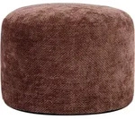 icon Pouf, Bordeaux, Textil, 1-Sitzer, Zylindrisch, 55x35x55 cm, Wohnzimmer,...