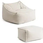 Mokebo Sitzsack, Beige, Textil, 150x75x60 cm, Wohnzimmer, Hocker, Sitzs&auml;cke,...