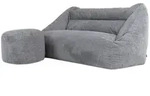 icon Sitzsack, Grau, Textil, 360 L, Rechteckig, 160x70x93 cm, Wohnzimmer,...