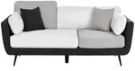 Beliani 3-Sitzer-Sofa, Schwarz, Textil, 185x89x83 cm, Wohnzimmer, Sofas &...