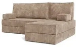 Masseno Ecksofa, Beige, Textil, 3-Sitzer, L-Form, 200x120 cm, Wohnzimmer, Sofas &