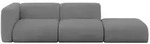 Altdecor Sofa, Schiefer, Kunststoff, 3-Sitzer, L-Form, 296x70x89 cm, Wohnzimmer,