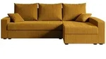 Altdecor Ecksofa, Gelb, Kunststoff, 4-Sitzer, L-Form, 231x140 cm, Wohnzimmer,...